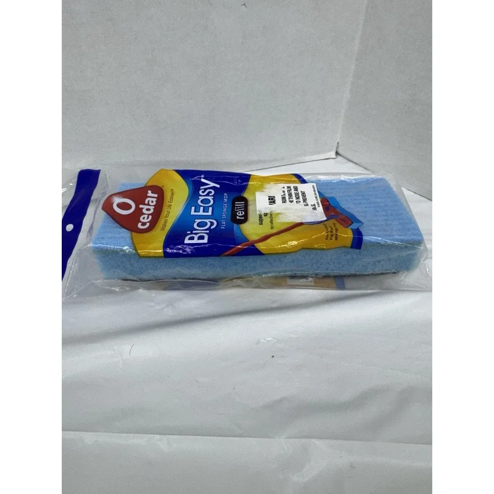 O-Cedar Big Easy Flat Sponge Mop‎ Refill New In Package Discontinued
